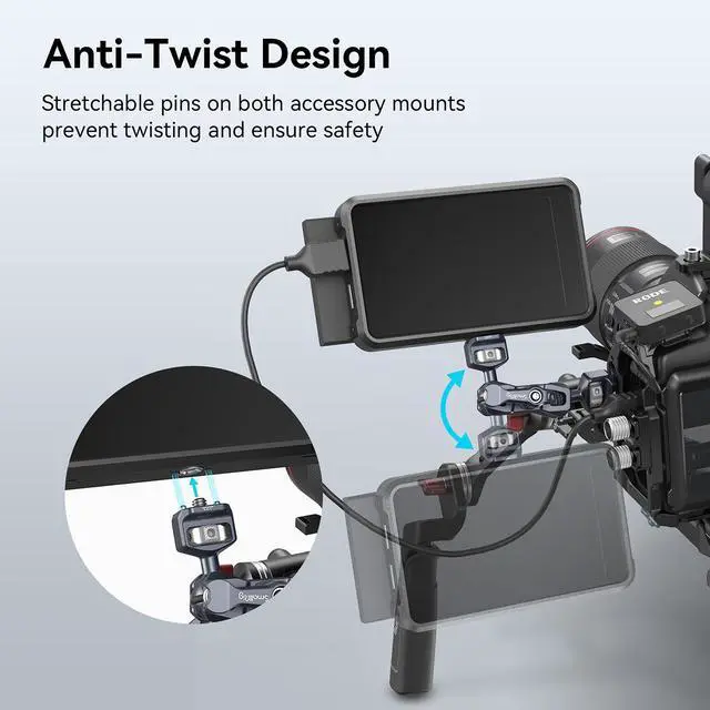 Alt view image 3 of 7 - SmallRig Magic Arm with Dual Ball Heads