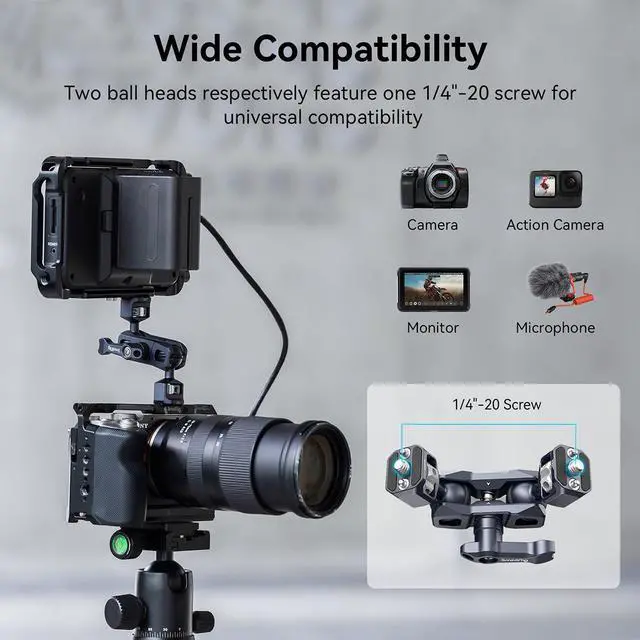 Alt view image 4 of 7 - SmallRig Magic Arm with Dual Ball Heads