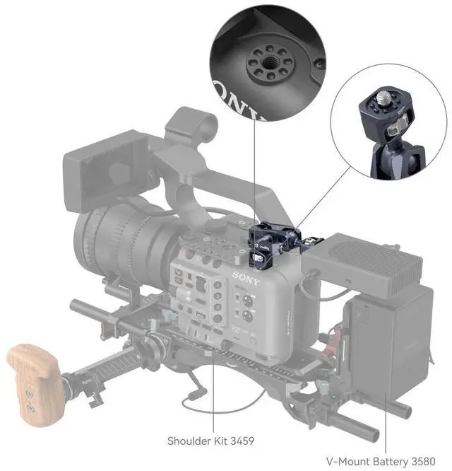 Alt view image 5 of 6 - SmallRig Magic Arm for Sony FX6 / FS5 / FS5 II