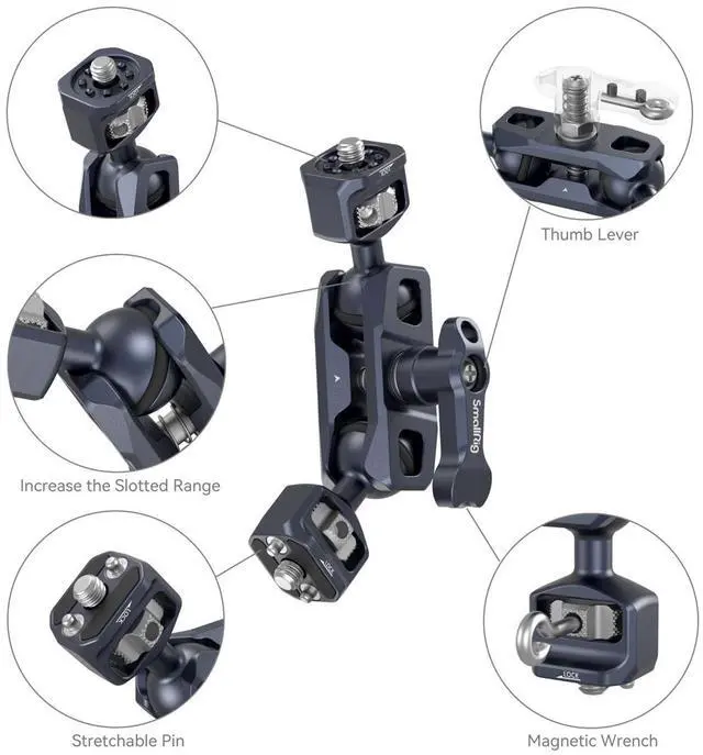 Alt view image 4 of 6 - SmallRig Magic Arm for Sony FX6 / FS5 / FS5 II
