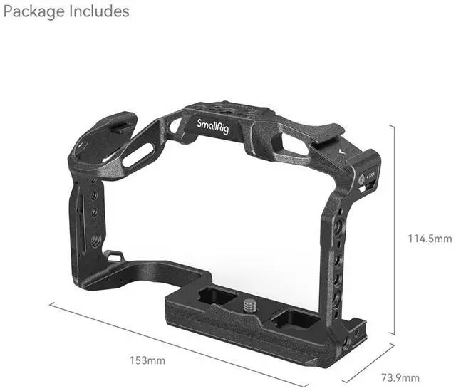 Alt view image 2 of 6 - SmallRig Black Mamba Full Camera Cage for Canon EOS R6 Mark II