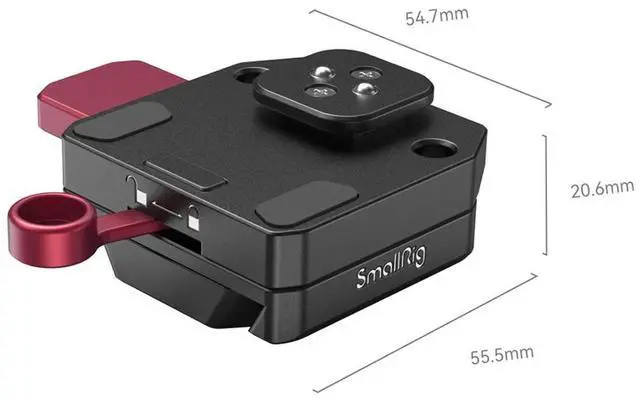 Alt view image 4 of 5 - SmallRig Power Supply V-Mount Battery Plate for DJI RS Stabilizers
