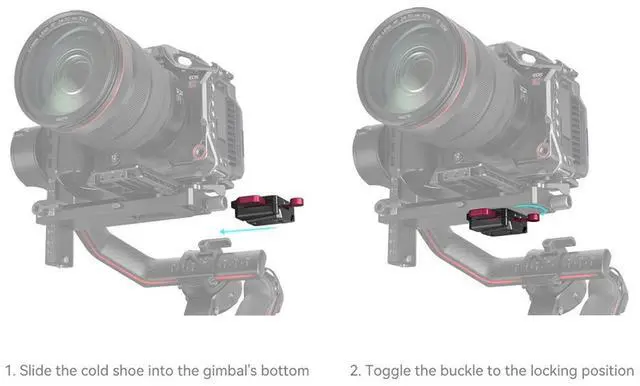 Alt view image 5 of 5 - SmallRig Power Supply V-Mount Battery Plate for DJI RS Stabilizers