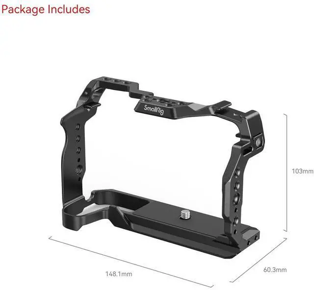 Alt view image 2 of 5 - SmallRig Full Camera Cage for Canon EOS R8 Camera