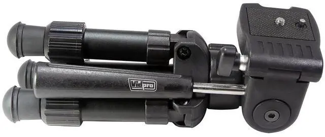 Alt view image 18 of 18 - Vidpro Heavy Duty Table Top Tripod with 3-Way Pan Head TT-12