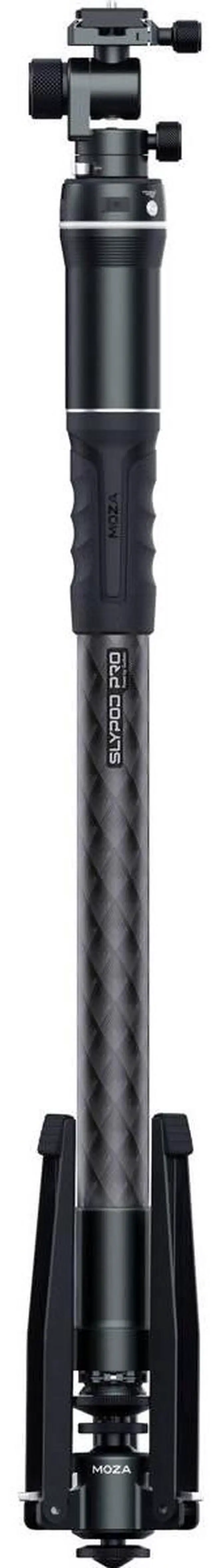 Alt view image 2 of 7 - Moza Slypod Pro 3-In-1 Motorized Carbon Fiber Monopod Master Kit with Mini Tripod Legs, Pan & Tilt Head