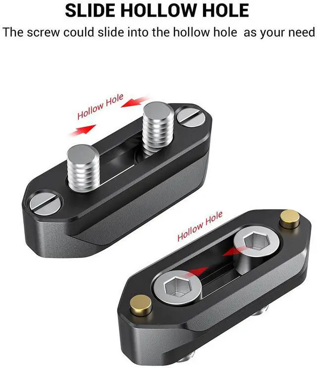 Alt view image 12 of 19 - SMALLRIG DSLR Rigs Quick Release QR Safety Rail 46mm Compatible with RED Epic/Scarlet, Black Magic Camera etc.