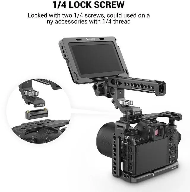 Alt view image 10 of 19 - SMALLRIG DSLR Rigs Quick Release QR Safety Rail 46mm Compatible with RED Epic/Scarlet, Black Magic Camera etc.