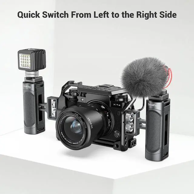 Alt view image 3 of 7 - SmallRig Mini Side Handle with 1/4"-20 Screws