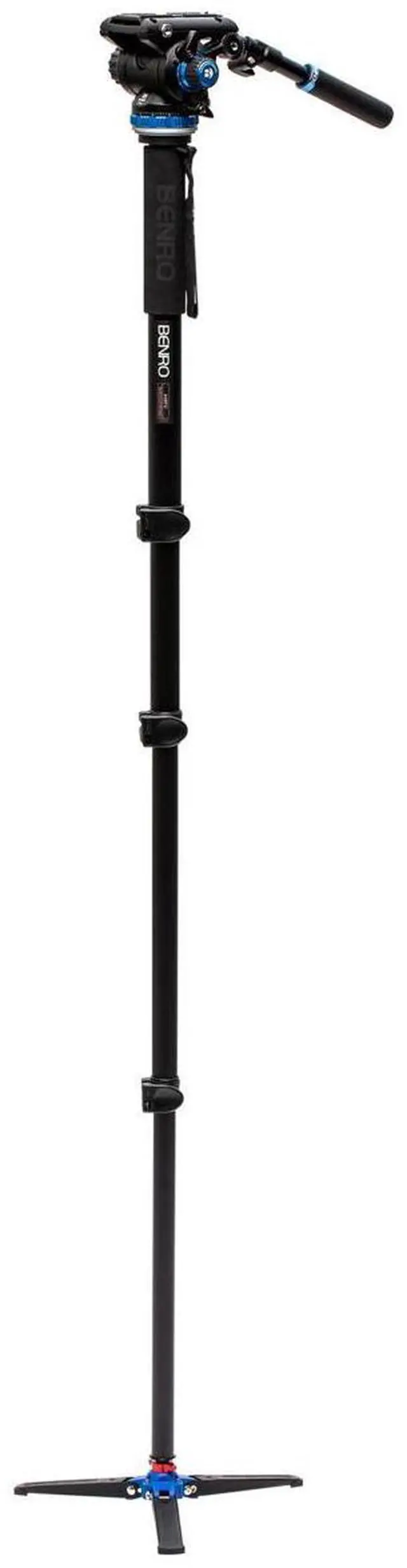 Alt view image 2 of 13 - Benro A48FD Flip Lock Monopod W/ S6PRO Fluid Video Head A48FDS6PRO