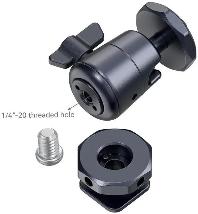 Alt view image 6 of 7 - SmallRig Mini Ball Head Mount with Removable Cold Shoe, 2-Pack