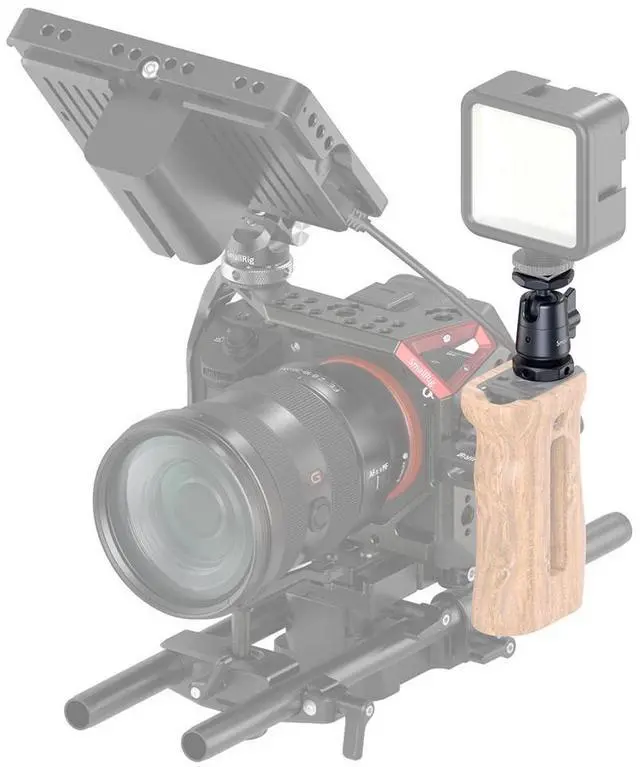 Alt view image 7 of 7 - SmallRig Mini Ball Head Mount with Removable Cold Shoe, 2-Pack