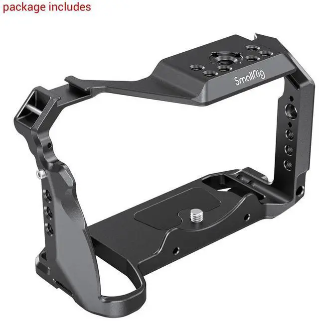 Alt view image 10 of 14 - SmallRig S5 S5D Cage Kit for Panasonic LUMIX S5 S5D Camera, Aluminum Alloy Camera Cage with NATO Rail and Cold Shoe Mount for Microphone and Light 2983