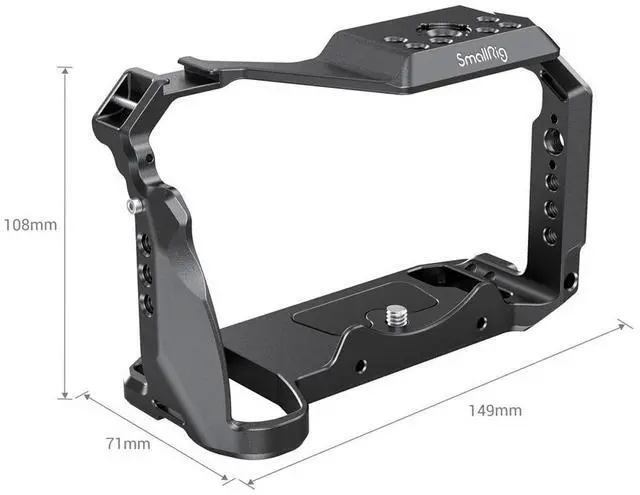 Alt view image 9 of 14 - SmallRig S5 S5D Cage Kit for Panasonic LUMIX S5 S5D Camera, Aluminum Alloy Camera Cage with NATO Rail and Cold Shoe Mount for Microphone and Light 2983
