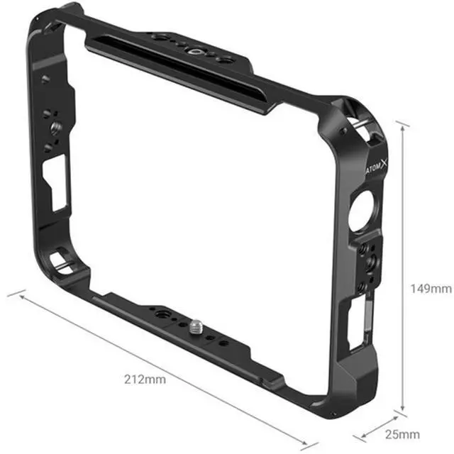Alt view image 2 of 4 - SmallRig Cage Kit with Sunhood and Screen Protector for Atomos Shinobi 7" Monitor