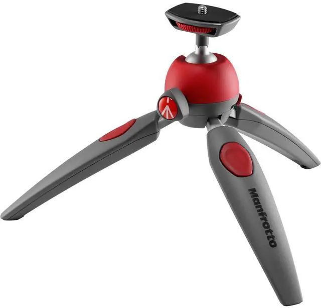 Alt view image 17 of 20 - Manfrotto PIXI Evo 2 Section mini Tripod - Red #MTPIXIEVO-RD