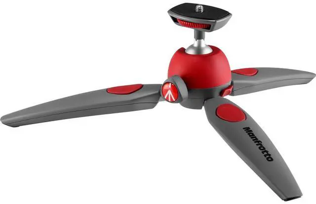 Alt view image 19 of 20 - Manfrotto PIXI Evo 2 Section mini Tripod - Red #MTPIXIEVO-RD