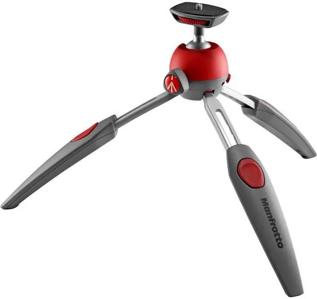 Alt view image 18 of 20 - Manfrotto PIXI Evo 2 Section mini Tripod - Red #MTPIXIEVO-RD
