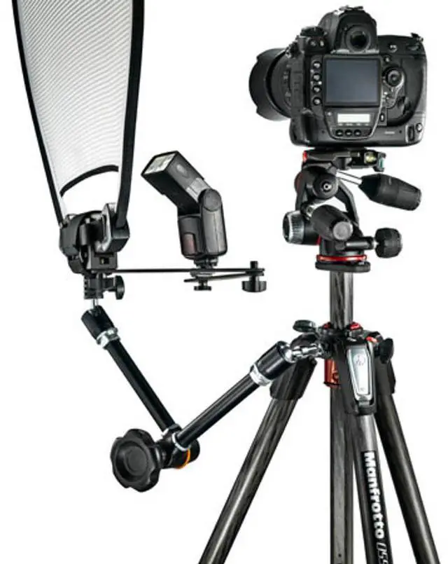 Alt view image 6 of 17 - Manfrotto 055 3-Section Carbon Fiber Tripod with Horizontal Column