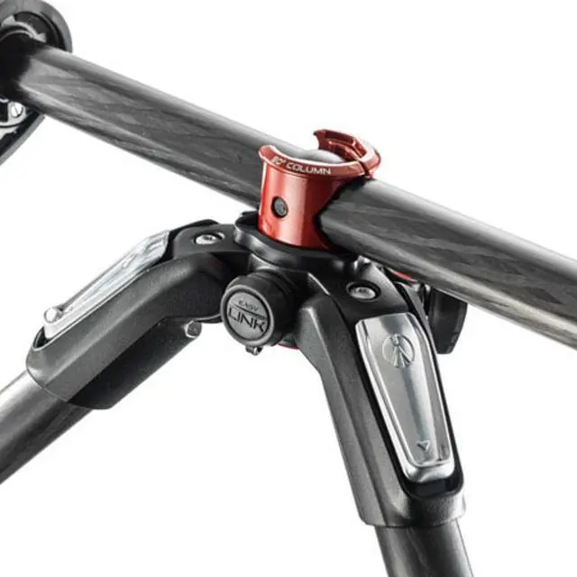 Alt view image 7 of 17 - Manfrotto 055 3-Section Carbon Fiber Tripod with Horizontal Column
