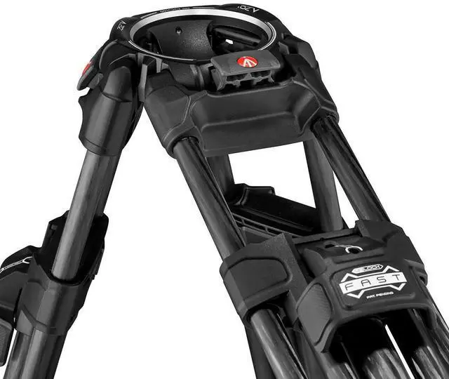 Alt view image 4 of 7 - Manfrotto 645 3-Section Fast Twin Leg Carbon Fiber Tripod
