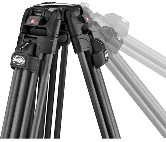 Alt view image 7 of 7 - Manfrotto 645 3-Section Fast Twin Leg Carbon Fiber Tripod