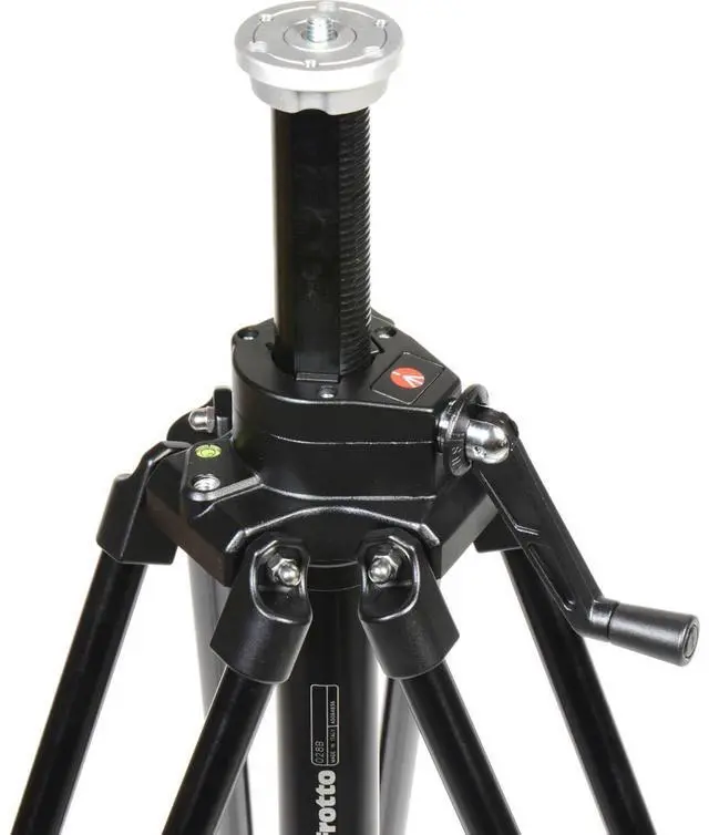 Alt view image 8 of 11 - Manfrotto Black Aluminum Studio Pro Triman Tripod W/Geared Column 028B