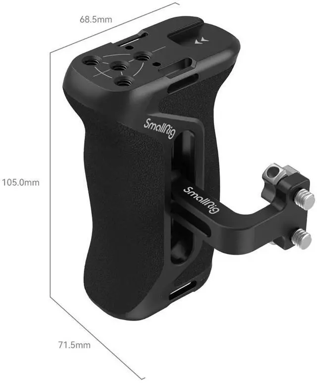 Alt view image 2 of 7 - SmallRig Universal Side Handle with Adapter