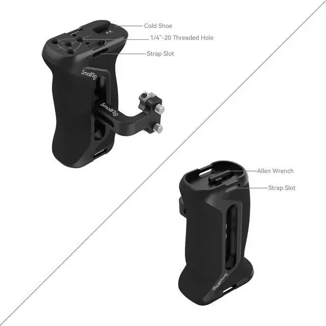 Alt view image 3 of 7 - SmallRig Universal Side Handle with Adapter