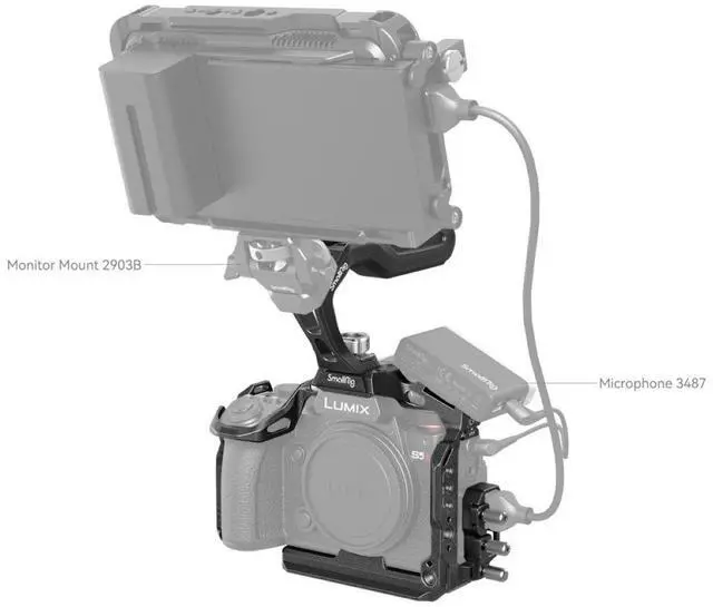 Alt view image 4 of 4 - SmallRig Black Mamba Full Camera Cage Kit for Panasonic LUMIX S5II/S5IIX