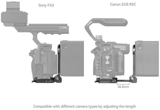Alt view image 3 of 7 - SmallRig 4064B Compact V-Mount Battery Mounting System