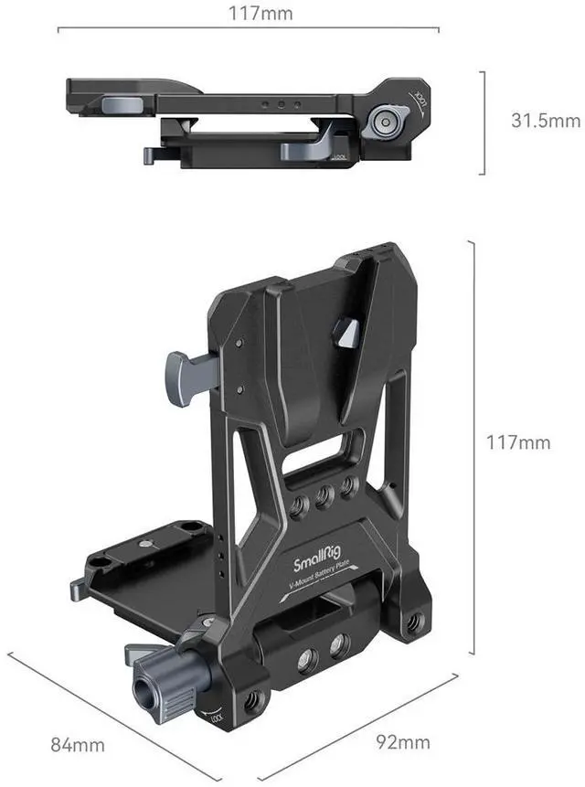 Alt view image 5 of 7 - SmallRig 4064B Compact V-Mount Battery Mounting System
