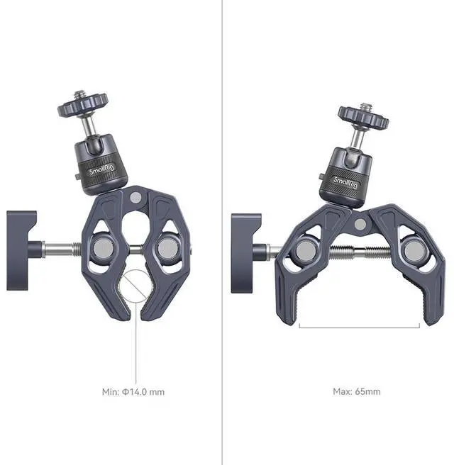 Alt view image 5 of 7 - SmallRig Super Clamp with Ball Head Mount for Action Camera