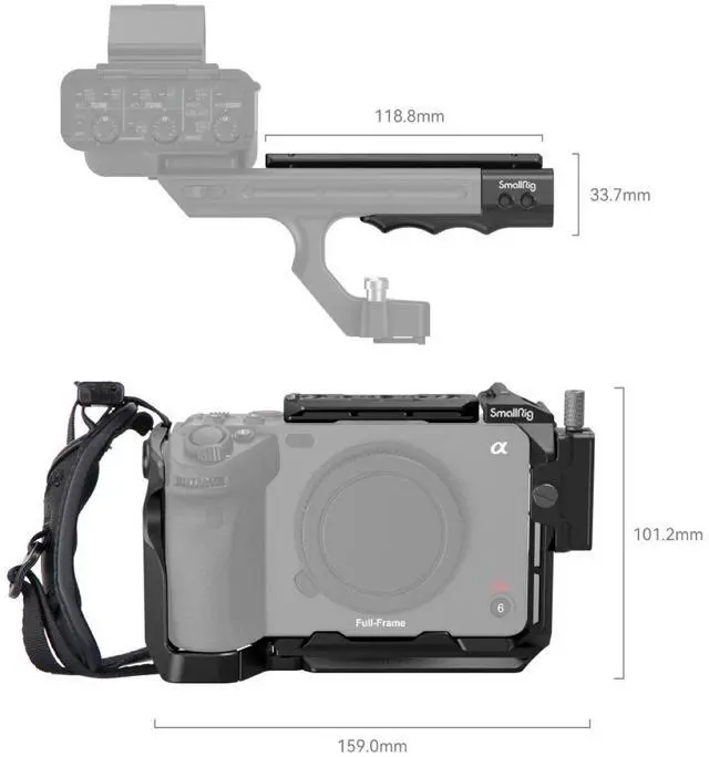 Alt view image 2 of 5 - SmallRig Handheld Camera Cage Kit for Sony FX30/FX3