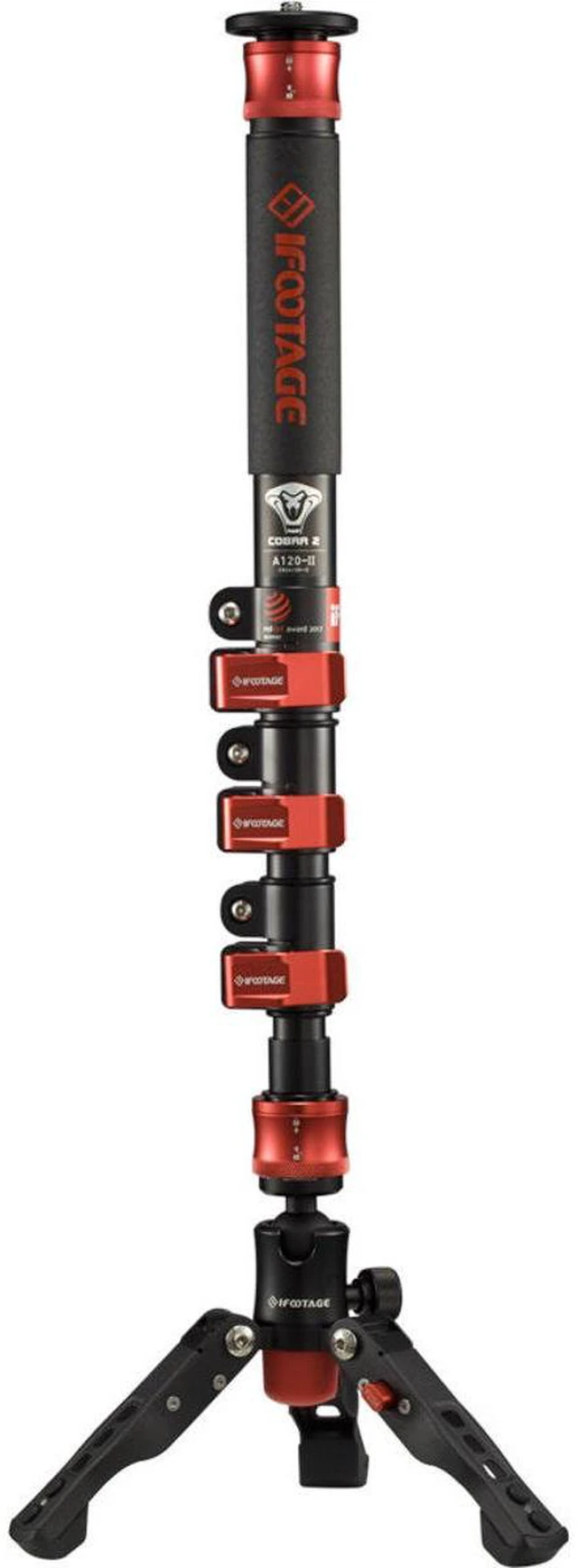 Alt view image 2 of 7 - iFootage Cobra 2 A120 4 Section Aluminum Alloy Monopod