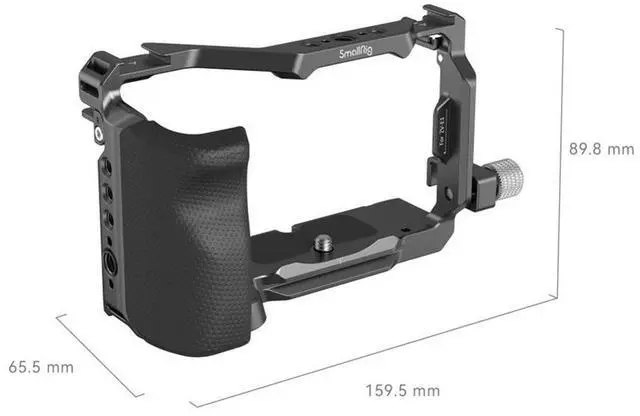 Alt view image 5 of 7 - SmallRig Full Camera Cage Kit with Silicon Handle and HDMI Cable Clamp for Sony ZV-E1