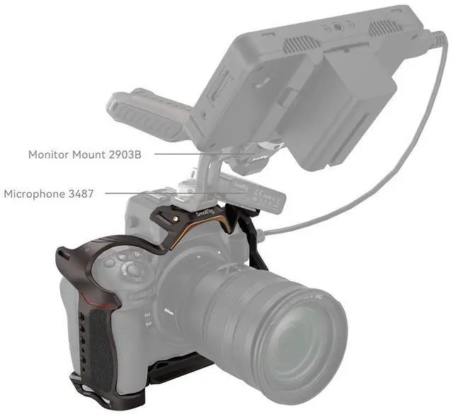 Alt view image 6 of 7 - SmallRig Night Eagle Cage for Nikon Z 8 Camera