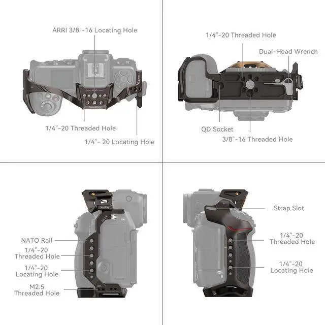 Alt view image 4 of 7 - SmallRig Night Eagle Cage for Nikon Z 8 Camera