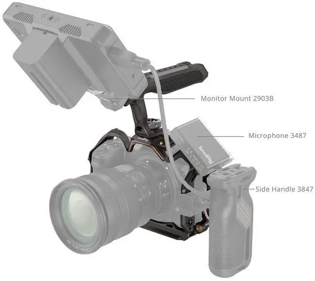 Alt view image 6 of 7 - SmallRig 4522 Night Eagle Camera Cage Kit for Nikon Z6III Camera