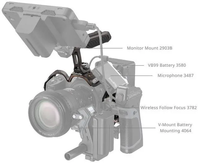 Alt view image 7 of 7 - SmallRig 4522 Night Eagle Camera Cage Kit for Nikon Z6III Camera