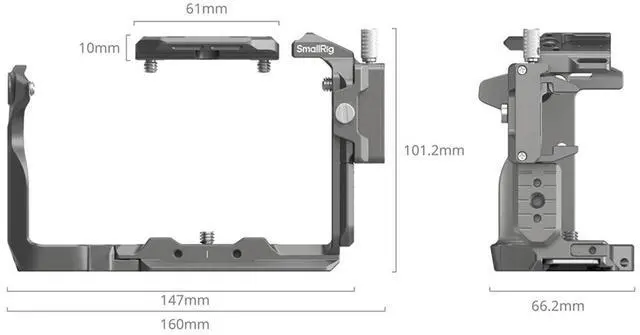 Alt view image 2 of 7 - SmallRig HawkLock Quick Release Cage Kit for Sony FX3/FX30 Camera