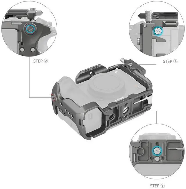 Alt view image 5 of 7 - SmallRig HawkLock Quick Release Cage Kit for Sony FX3/FX30 Camera