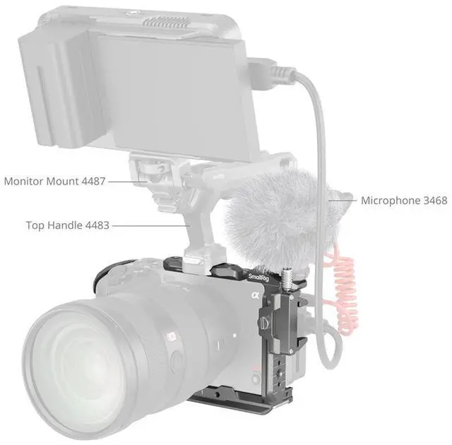 Alt view image 7 of 7 - SmallRig HawkLock Quick Release Cage Kit for Sony FX3/FX30 Camera