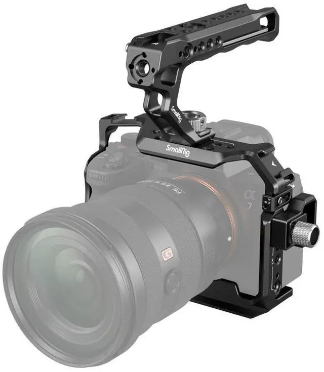 Alt view image 5 of 7 - SmallRig 3668B Basic Cage Kit for Sony Alpha 7R V/7 IV/7S III