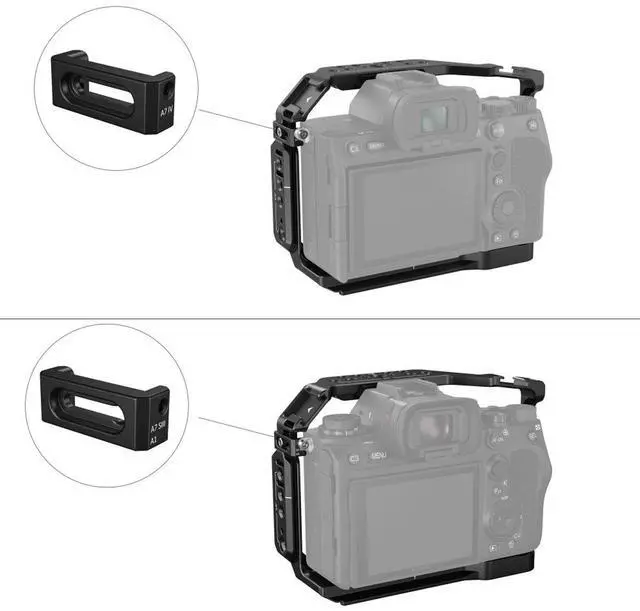 Alt view image 4 of 7 - SmallRig 3668B Basic Cage Kit for Sony Alpha 7R V/7 IV/7S III
