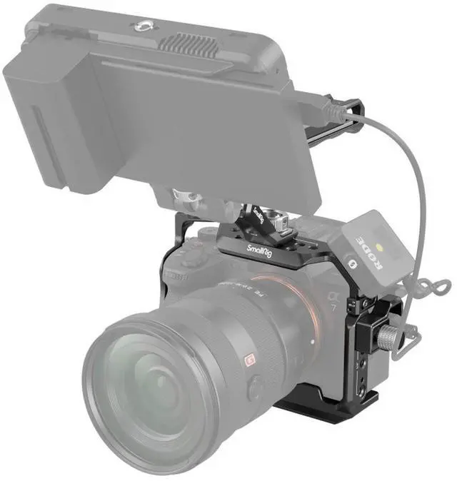 Alt view image 6 of 7 - SmallRig 3668B Basic Cage Kit for Sony Alpha 7R V/7 IV/7S III