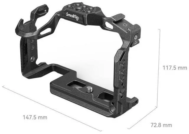 Alt view image 2 of 7 - SmallRig Black Mamba Full Camera Cage for Panasonic LUMIX S5II/S5IIX