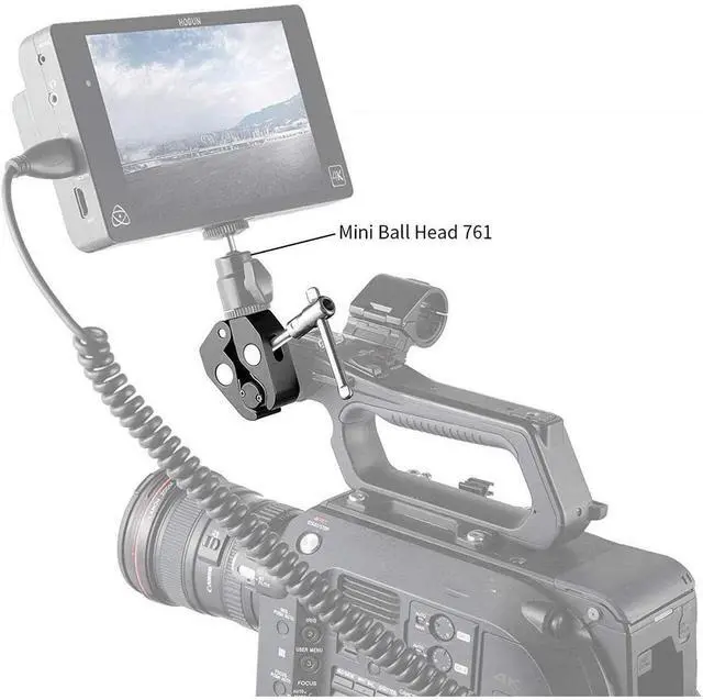 Alt view image 3 of 7 - SmallRig Super Clamp with 1/4" and 3/8" Thread, 2-Pack