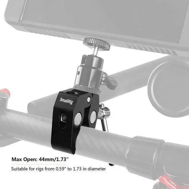 Alt view image 2 of 7 - SmallRig Super Clamp with 1/4" and 3/8" Thread, 2-Pack