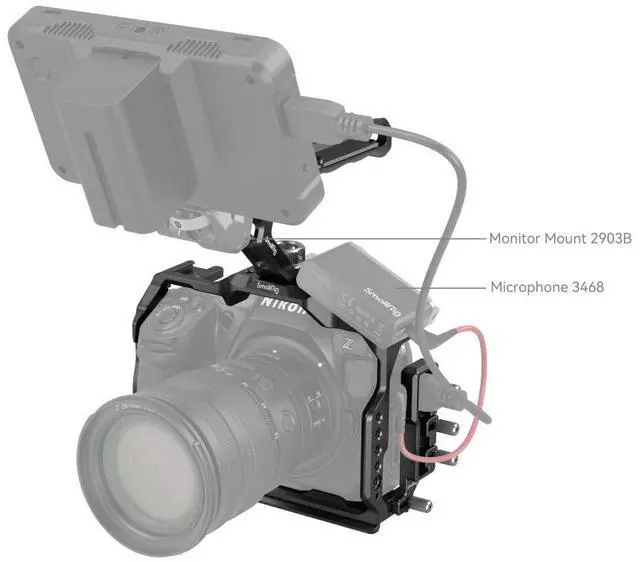 Alt view image 2 of 5 - SmallRig Handheld Camera Cage Kit for Nikon Z8 Camera